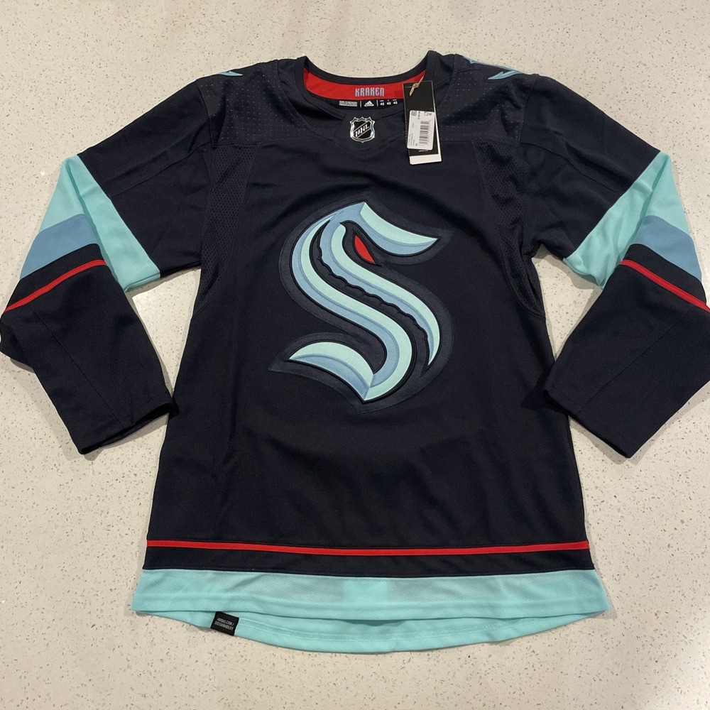Adidas Seattle Kraken NHL Hockey Jersey Blank‎ New W/Tags Men's Size 42